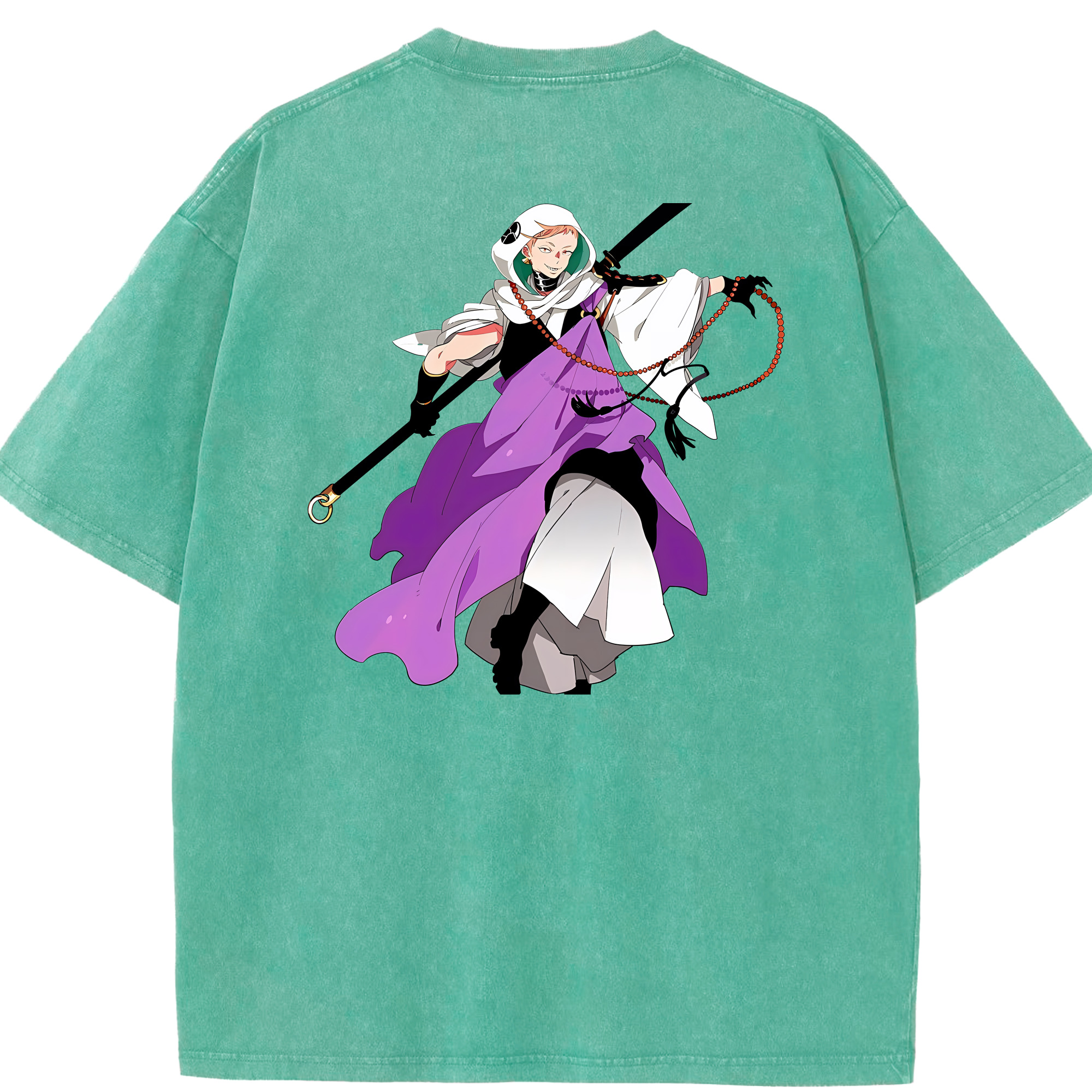（画像用） 刀剣乱舞 Touken Ranbu 綿100% ヴィンテージ風 半袖Tシャツ（背面プリント）